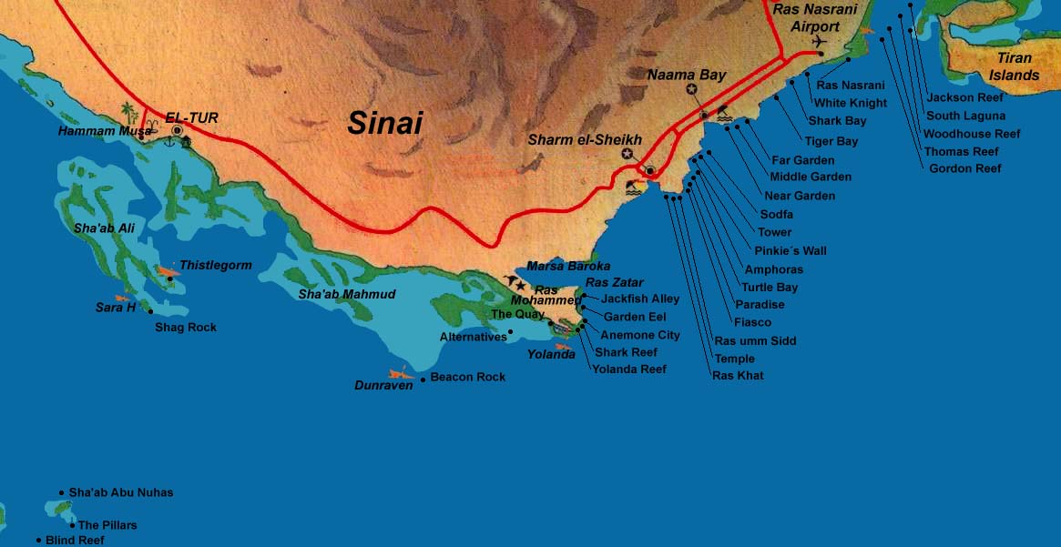 Sharm el sheikh map